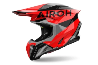 a Motokrosová přilba AIROH TWIST 3 KING barva červená/černá/šedá - lesklá, velikost S pro obvod hlavy 55-56 cm