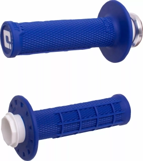 Dětské motokrosové gripy / rukojeti pro dětské motocykly ODI MICRO-X HALF-WAFFLE V2 LOCK-ON GRIP SET barva modrá