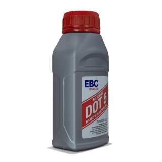 a Silikonová brzdová kapalina EBC SILICONE BRAKE FLUID DOT 5 balení 250 ml