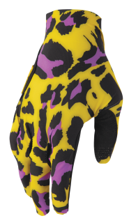 Motokrosové / MTB rukavice s jednovrstvou dlaní THOR SPORTMODE CHEETAH  barva fialová/žlutá