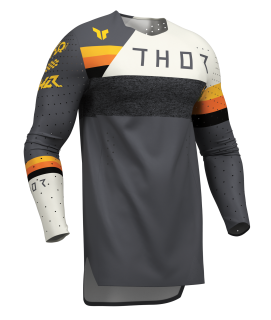 Lehký a pružný motokrosový - enduro dres THOR SPORTMODE LEAGUE barva šedá vintage