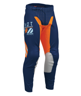 Motokrosové / enduro kalhoty THOR LAUNCHMODE FUTURA barva navy/oranžová 