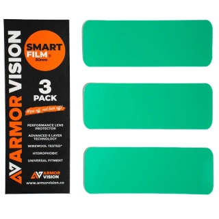 Ochranná slída na objektiv motokrosových brýlí ARMOR VISION SMART FILM 50 mm, balení 3 kusy 