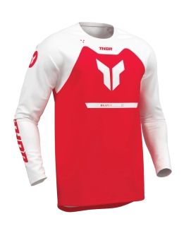 Motokrosový - enduro - MTB dres THOR RIDEMODE MENACE barva červená/bílá