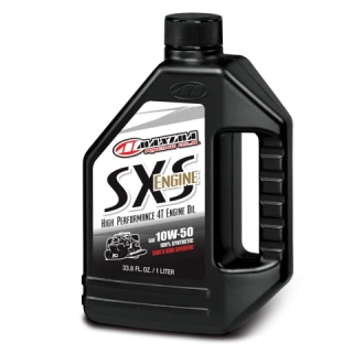 Vysoce aditivovaný celoroční plně syntetický tri-esterový motorový olej MAXIMA RACING SXS SYNTHETIC 10W-50 balení 1 litr