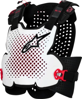 A Hrudní a zádový chránič ALPINESTARS A-4 PLASMA 6500526-132, barva černá/bílá, velikost M/L