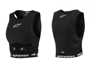 Dámský motokrosový hrudní a zádový chránič ALPINESTARS STELLA PLASMA CHEST PROTECTOR barva bílá/černá velikost S