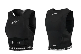 Dámský motokrosový hrudní a zádový chránič ALPINESTARS STELLA PLASMA CHEST PROTECTOR barva bílá/černá velikost M