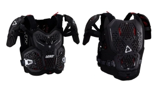 a Motokrosový hrudní/zádový/ramenní chránič LEATT 4.5 CHEST PROTECTOR PRO EVO barva černá, velikost L/XL 172-184 cm  