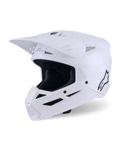 Motokrosová přilba ALPINESTARS SM3 / SM-3 / S-M3 / 8300426-2180 SOLID lesklá bílá