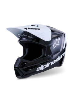 Motokrosová přilba ALPINESTARS SM3 / SM-3 / S-M3 / 8300726-1546 RADIUM černá/bílá/šedá