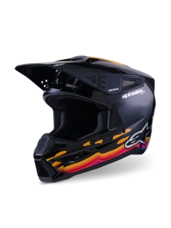 Motokrosová přilba ALPINESTARS SM3 / SM-3 / S-M3 / 8301126-1180 FORCE černá lesklá