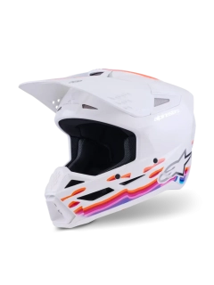 Motokrosová přilba ALPINESTARS SM3 / SM-3 / S-M3 / 8301126-2180 FORCE bílá lesklá