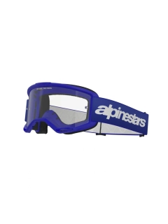 Motokrosové / enduro brýle ALPINESTARS VISION 3 WORDMARK MODRÉ 5103325-7189 s čirým objektivem 