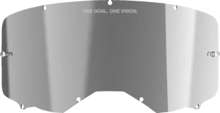 Náhradní plexi - čočka - objektiv pro motokrosové brýle ALPINESTARS VISION 3, VISION 5, VISION 8 barva zrcadlová stříbrná 