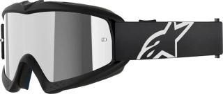 Dětské motokrosové / enduro / MTB brýle ALPINESTARS VISION CORP barva černá, stříbrná zrcadlová čočka 