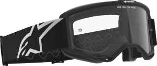 Motokrosové / enduro / MTB brýle ALPINESTARS VISION OTG barva černá/bílá, čiré plexi