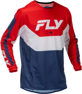 Motokrosový / enduro dres FLY RACING KINETIC barva červená/bílá/modrá