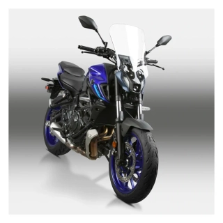 Plexi motocyklu NATIONAL CYCLE verze vysoká N20342 pro YAMAHA MT-07 rok 2021-2023 barva čirá, výška plexi 51,8 cm