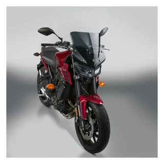 Plexi motocyklu NATIONAL CYCLE verze krátká pro YAMAHA FZ-09 rok 2017-2020 barva tmavě šedá, výška plexi 38,7 cm