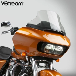 Plexi motocyklu NATIONAL CYCLE verze střední N20432 pro HARLEY DAVIDSON  FLTR/FLTRU/FLTRXS viz popis, barva světle šedá, výška plexi 31,7 cm