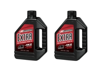 a Olej MAXIMA RACING OIL MAXUM 4 EXTRA 100% ESTER BASED 15W50 balení 2 litry 