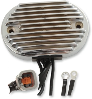 Regulátor dobíjení / regulátor napětí DRAG SPECIALTIES pro HARLEY DAVIDSON FX  / FLST rok 2001-2006 viz popis barva chromová 