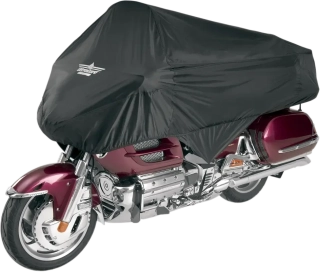 Krátká ochranná plachta pro horní polovinu motocyklu ULTRAGARD COVER HALF pro HONDA GL 1500 / GL 1800 viz popis barva černá 