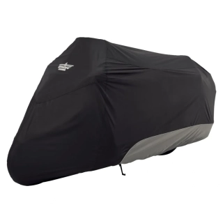 Ochranná plachta pro motocykl ULTRAGARD MOTORCYCLE COVER VELIKOST TOURING pro motocykly typu Honda Goldwing a další velké cestovní stroje viz popis, barva černá/šedá