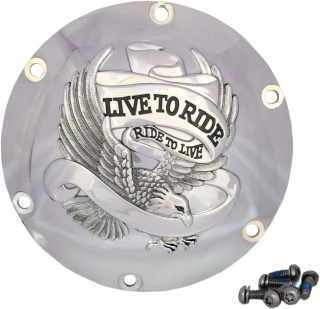 Kryt spojkového víka DRAG SPECIALTIES pro HARLEY DAVIDSON XL rok 2004-2022 viz popis, barva chromová/stříbrná  