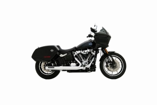 Koncovka výfuku RINEHART RACING 4" HP40 2-INTO-1 SLIP ON pro HARLEY DAVIDSON SOFTAIL rok 2025 barva chromová/černé zakončení  