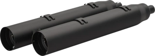 Koncovky výfuku KHROME WERKS 4,5" WAR HAMMER MUFFLERS pro INDIAN TOURING S BRAŠNAMI rok 2014-2025 viz popis, barva černá