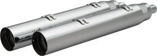 Koncovky výfuku KHROME WERKS 4,5" WAR HAMMER MUFFLERS pro INDIAN CHALLENGER S BRAŠNAMI rok 2020-2025 viz popis, barva chromová
