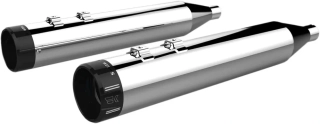 Koncovky výfuku KHROME WERKS 4,5" HP PLUS SLIP-ON MUFFLERS pro HARLEY DAVIDSON FLRT/ FLHTCUTG rok 2017-2024 viz popis, barva chromová, černé klassic zakončení 