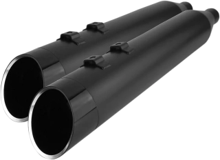 Koncovky výfuku KHROME WERKS 4,5" HP PLUS SLIP-ON MUFFLERS pro HARLEY DAVIDSON FLRT/ FLHTCUTG rok 2017-2024 viz popis, barva černá/černé edge billet tip zakončení
