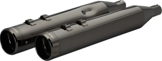 Koncovky výfuku KHROME WERKS 4,5" HP PLUS SLIP-ON MUFFLERS pro HARLEY DAVIDSON FLRT/ FLHTCUTG rok 2017-2024 viz popis, barva černá elipse/klassic billet zakončení