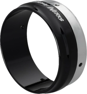 Zakončení koncovky výfuku KHROME WERKS pro výfuky s vnějším průměrem 11,5 cm (4,5") BLACK RACER TIP