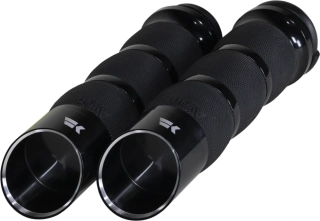 Motocyklové gripy / rukojeti na řidítka motorky KHROME WERKS GRIPS AIR CUSHION EDGE ČERNÉ 500150 