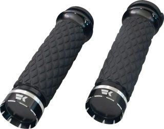 Motocyklové gripy / rukojeti na řidítka motorky KHROME WERKS GRIPS DIAMOND TRACER 500320