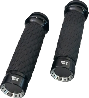 Motocyklové gripy / rukojeti na řidítka motorky KHROME WERKS GRIPS DIAMOND TURBINE 500330