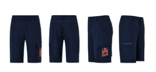 a Pánské kraťasy / šortky KTM REPLICA TEAM SHORTS BARVA MODRÁ/ORANŽOVÁ VELIKOST XL 