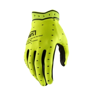Motokrosové a MTB rukavice 100% RIDEFIT 10046-0000X barva fluo žlutá 