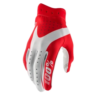 Motokrosové a MTB rukavice 100% ITRACK 10044-0001X barva červená/bílá
