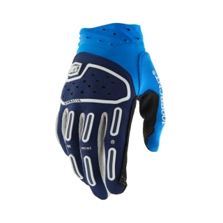 Motokrosové a MTB rukavice 100% AIRMATIC 2 barva černá/modrá/bílá 10041-0001x - pár 