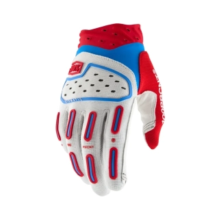 Motokrosové a MTB rukavice 100% AIRMATIC 2 barva červená modrá/bílá 10041-0002x - pár 