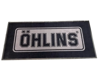 Koberec pod motocykl ÖHLINS LOGO CARPET velikost 100X220 cm 