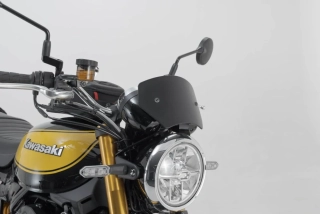 Hliníkové motocyklové plexi / plexi motocyklu SW-MOTECH WINDSCREEN pro KAWASAKI Z 900 RS rok 2017 a výše / SE rok 2021 a výše, barva černá