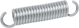 Pružina bočního stojanu motocyklu DRAG SPECIALTIES KICKSTAND SPRING  délka pružiny 86,3 mm (3,4") barva stříbrná, nahrazuje OEM díl 50057-91