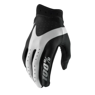 Dětské motokrosové a MTB rukavice 100% ITRACK ČERNÁ/BÍLÁ