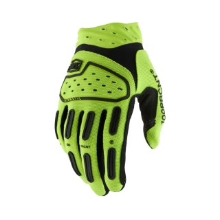 Dětské motokrosové a MTB rukavice 100% AIRMATIC ČERNÁ/FLUO ŽLUTÁ